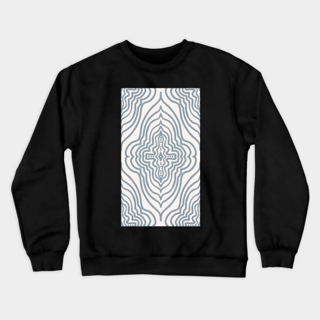 Mandala in soft denim blue Crewneck Sweatshirt by FrancesPoff